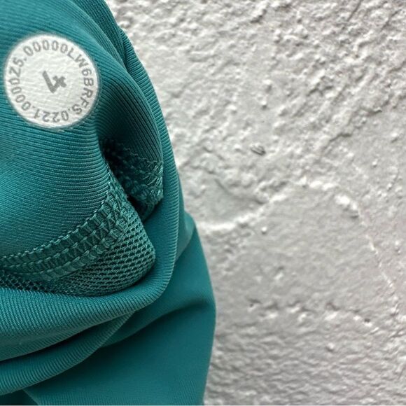 LULULEMON Leggings Women 4 Power Thru High Rise Teal Lagoon 23” - Picture 11 of 11